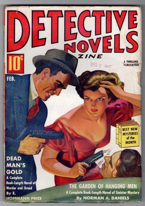 Detective Novels Magazine Feb 1939 Hoffman Price; Norman A. Daniels - Pulp