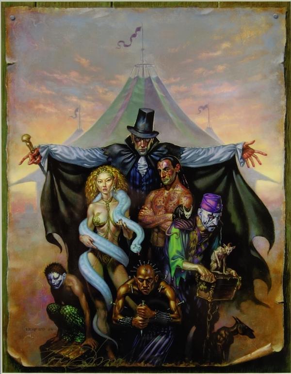 Todd Lockwood SIGNED Art Print FANTASY ART Circus