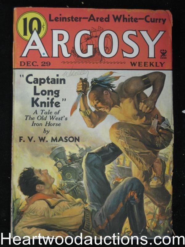 Argosy Dec 29, 1934 Wild Indian Attack,Leinster