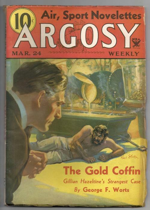 Argosy Mar  24, 1934 Gillian Hazeltine Cover; Max Brand; H. Bedford-Jones