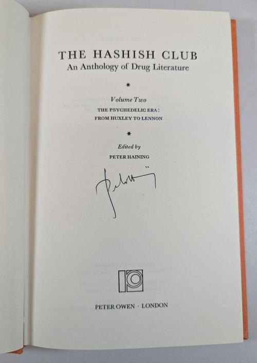 The Hashish Club, An Anthology of Drug Literature: Volume I-II by Peter Haini...