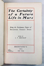 The Certainty of a Future Life in Mars by L.P. Gratacap (First Edition)