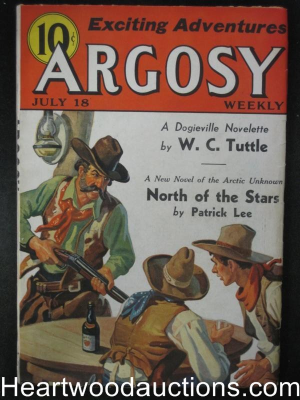 Argosy Jul 18, 1936 L. Ron Hubbard, Max Brand - Ultra High Grade