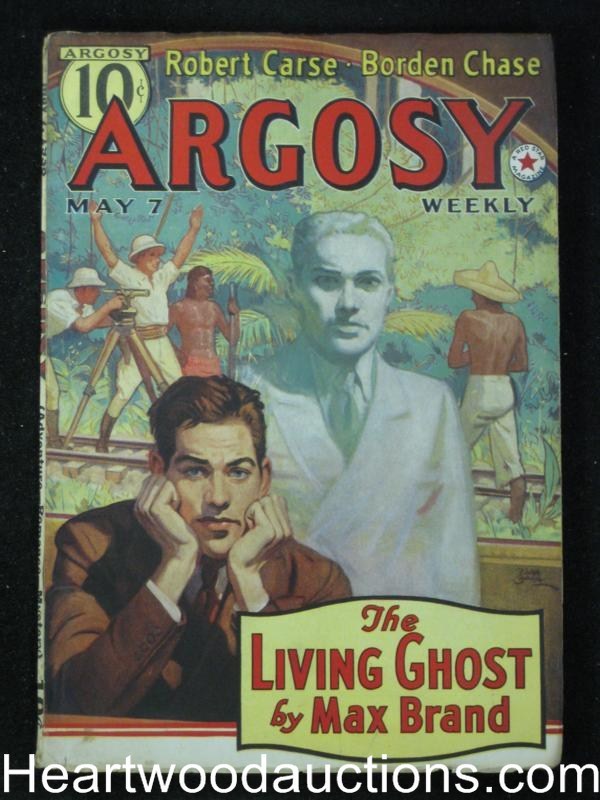 Argosy May 07, 1938 Belarski Cover Max Brand  - High Grade
