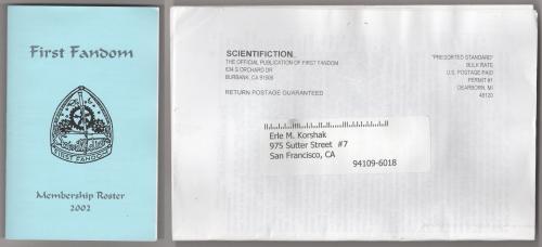 ScientiFiction 2002 All 4 Issues First Fandom Sci-fi Fanzine (1st) Korshak's