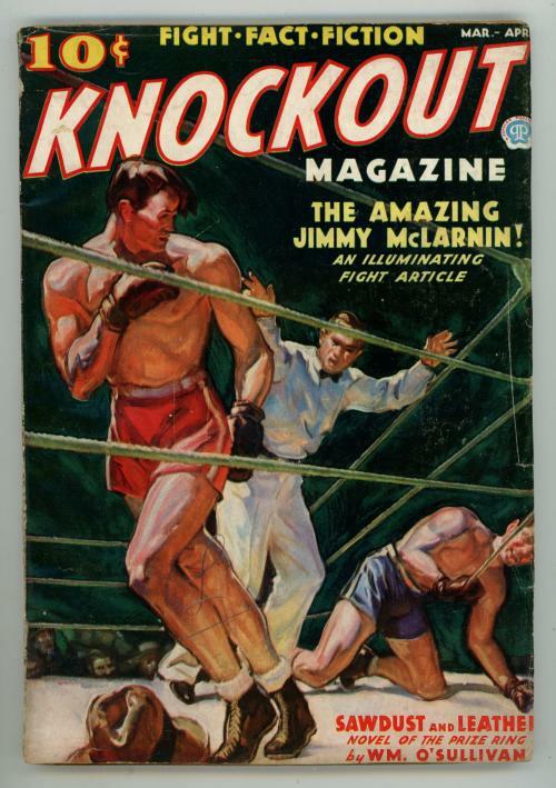 Knockout Mar-Apr 1937 Pulp Jimmy McLarnin article; Mickey Walker article