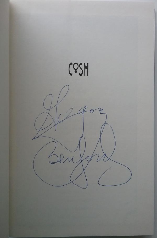 Cosm by Gregory Benford (First Edition) Signed