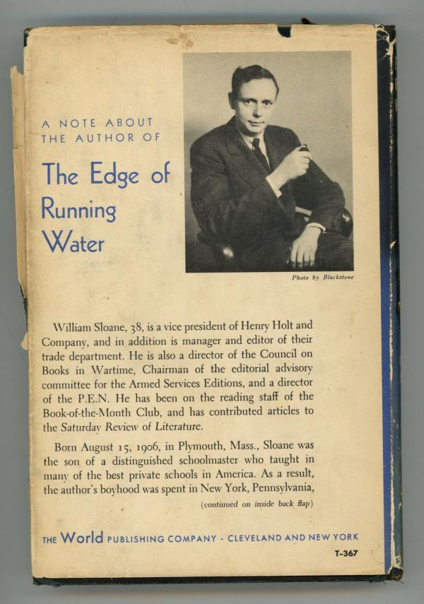 The Edge of Running Water by William Sloane