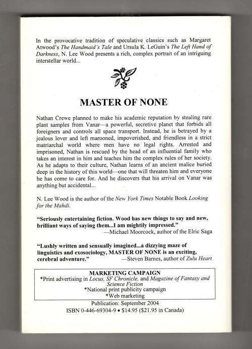Master of None by N. Lee Wood (Advanced Reading Copy)