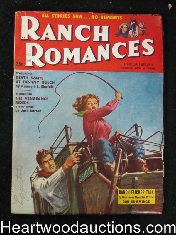 Ranch Romances Jun 2 1955 Girl with Whip - High Grade