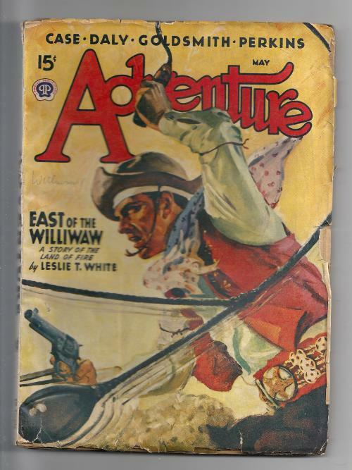Adventure May 1941 Pulp Spring Singer Cover Art; White; Perkins