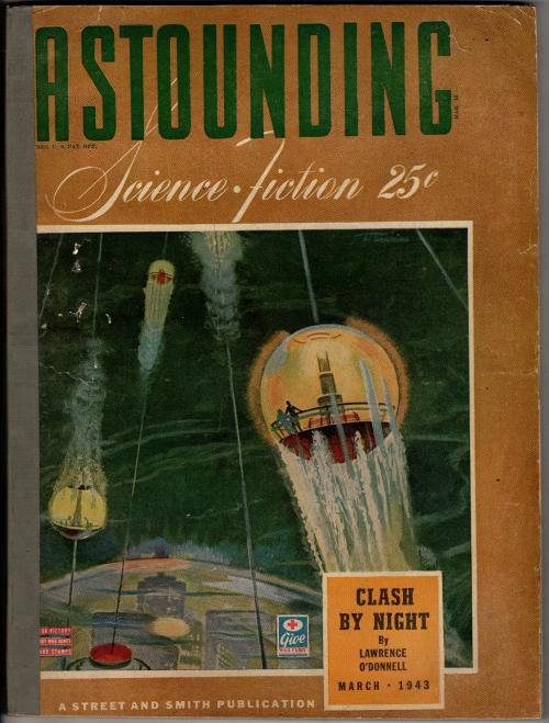 Astounding Stories March 1943 William Timmins Cvr; A.E. van Vogt