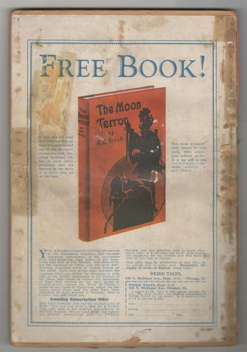 Weird Tales Feb 1932 C. C. Senf bondage Cvr; R. E. Howard; Quinn; O. A. Kline