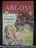 Argosy Jul 27, 1929 E.S. Gardner Monkey Eyes Cvr Story, O.A. Kline The Planet of