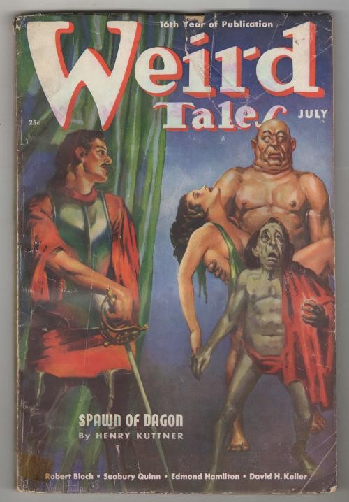 Weird Tales Jul 1938 Virgil Finlay GG Cvr; Lovecraft; Kuttner; Ernst