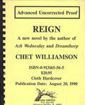 Reign by Chet Williamson (Uncorrected Proof)