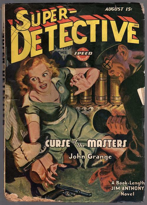 Super Detective Aug 1943 Anderson GG Cvr; John Grange; E. Hoffman Price