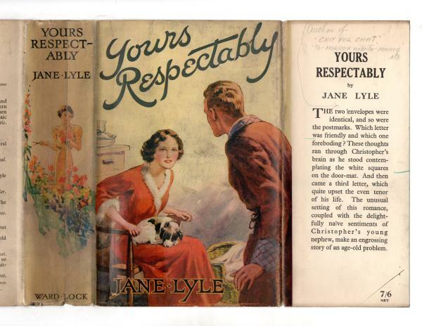 Yours Respectfully by Jane Lyle (First Edition) Ward File Copy