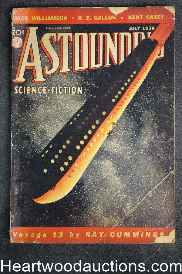 Astounding Jul 1938 The Dangerous- 1st sci fi by L. Ron Hubbard