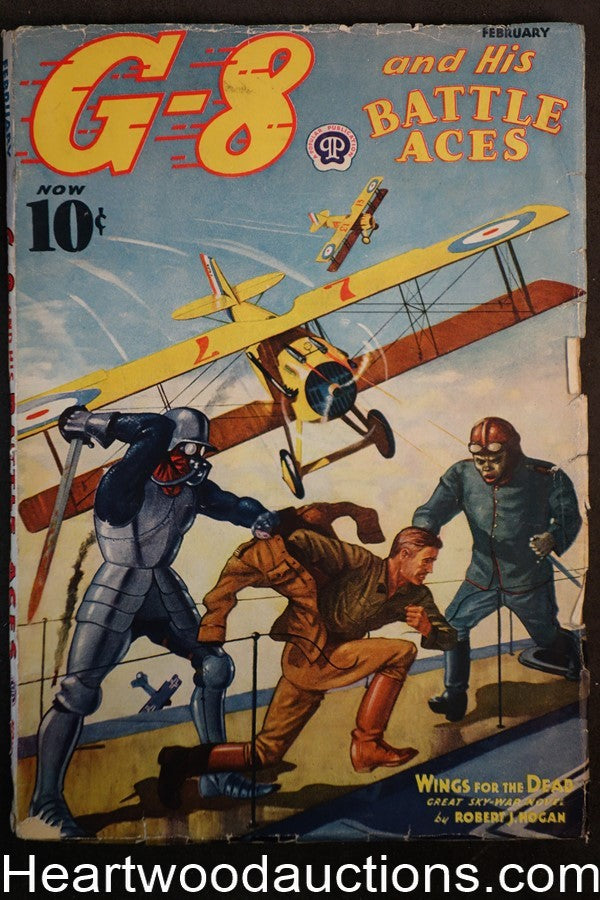 G-8 Battle Aces Feb 1938 Fredrick Blakeslee Cvr