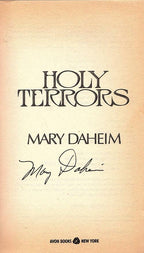 Holy Terrors by Mary Daheim (Later Printing) Signed