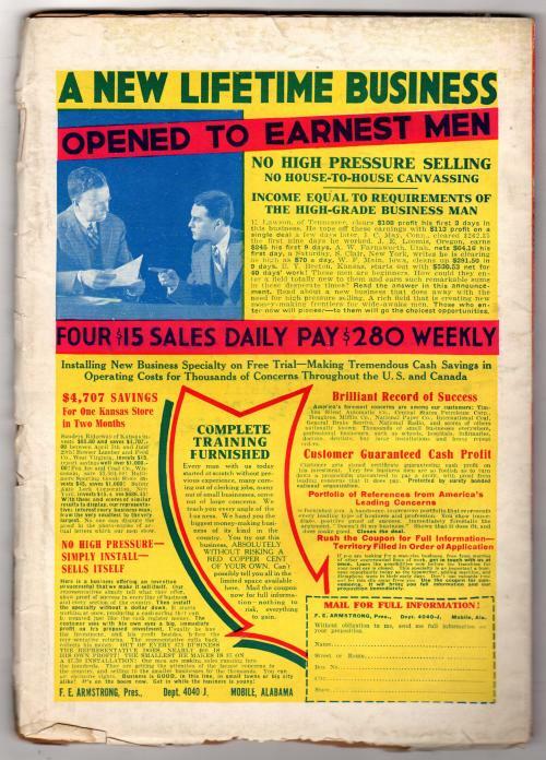 War Birds Sep 1933 Pulp F.P. Miller; Frederick C. Painton; William E. Poindex...