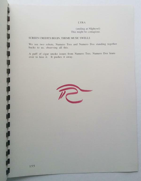 Moonfruit (Script) Sixth Draft, Special Presentation Copy by Roger Weir Signed