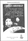 Cold as Ice by Charles Sheffield (Uncorrected Proof)