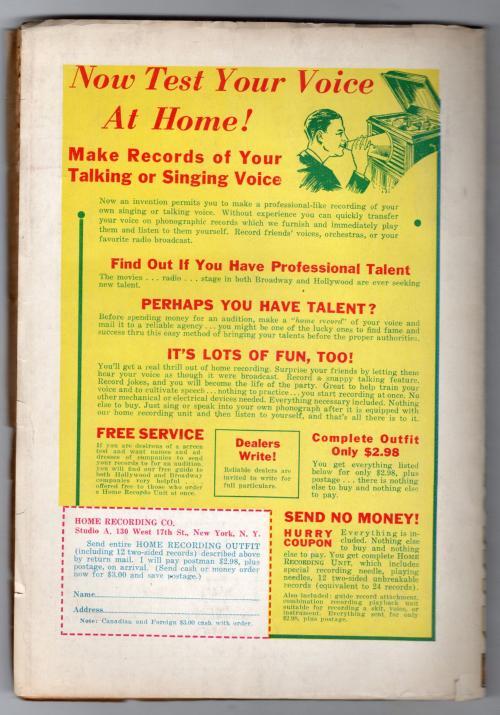 Candid Detective Nov 1938 First issue; Robert A Garron; #1 - Pulp