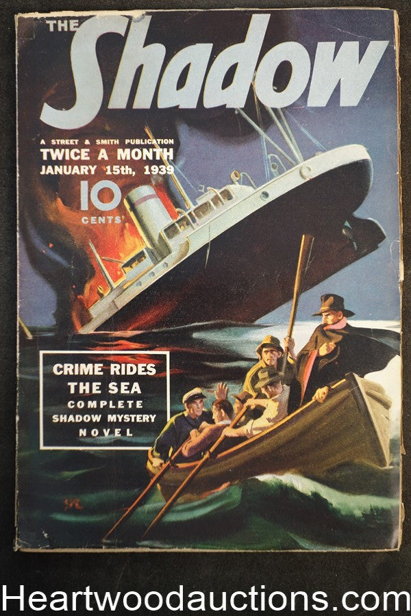 The Shadow Jan 15, 1939 George Rozen Cvr, Edd Cartier Art