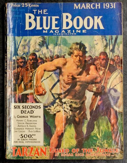 Blue Book Mar 1931 Burroughs- Tarzan - Pulp