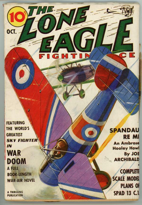 The Lone Eagle Oct 1938 Pulp
