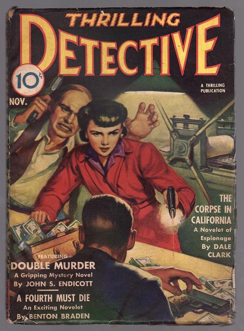 Thrilling Detective Nov 1942 Dale Clark John S. Endicott - Pulp