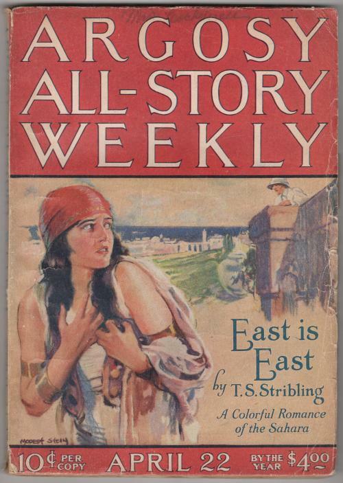 Argosy Apr 22 1922 Modest Stein Cvr; T. S. Stribling; Max Brand
