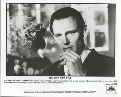 Schindler's List Film - Videocassette Press Kit 8 Photos