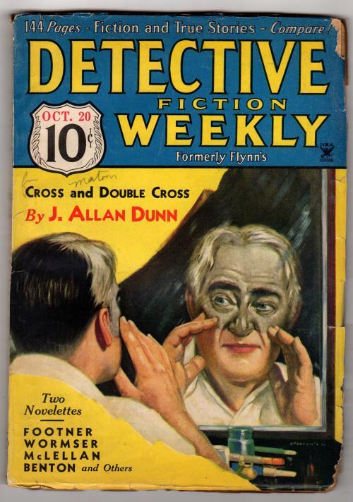 Detective Fiction Weekly" October 20 1934 Footner,Dunn