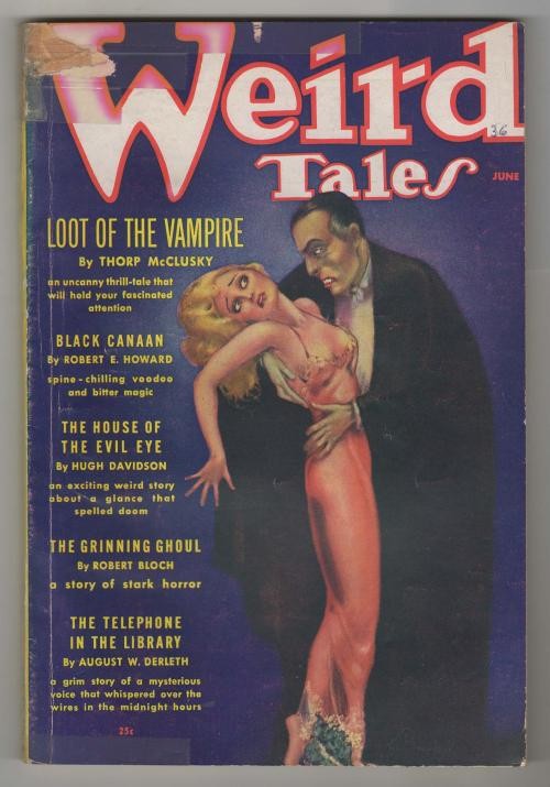 Weird Tales Jun 1936 M. Brundage Cvr; R.E. Howard; Williamson; Derleth - Pulp
