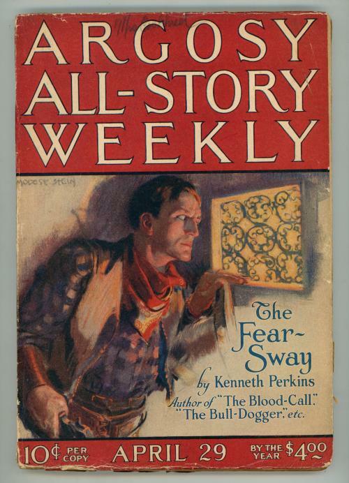 Argosy Apr 29, 1922 Max Brand, T.S. Stribling, Stein Cvr