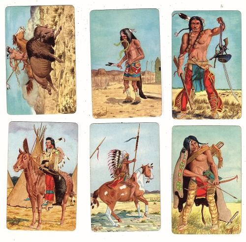 Complete Set of 18 Braves of Indian Nations Cards