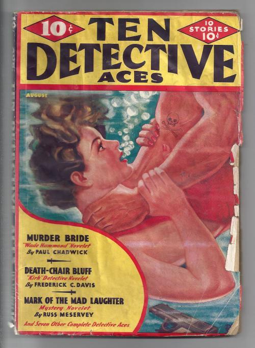 Ten Detective Aces Aug 1936 GGA DeSoto Cvr; Chadwick; Howe