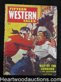 Fifteen Western Tales May 1953 Fist Fight cvr Joe Archibald - High Grade
