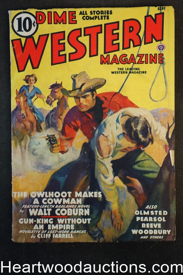 Dime Western Sep 1938 Walt Coburn, Cliff Farrell