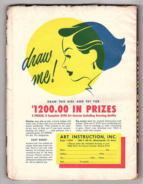 All-Story Detective Dec 1949 Skeleton Cover - Pulp