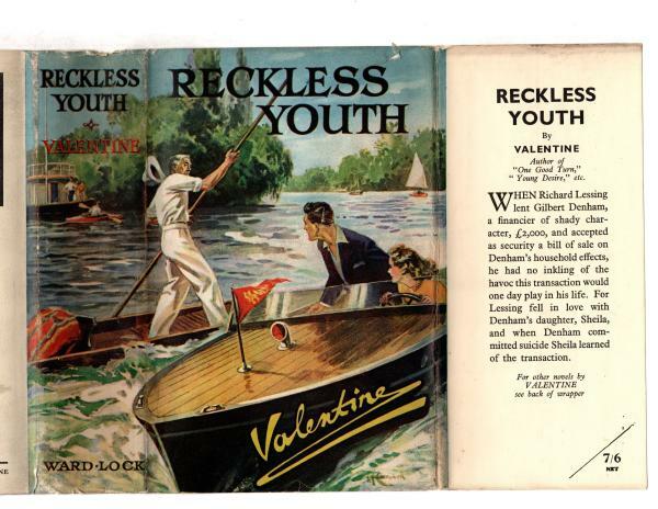 Reckless Youth by Valentine (First Edition) Ward Lock File Copy