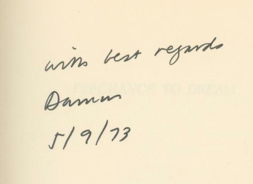 Perchance to Dream by Damon Knight Signed