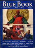 Blue Book Feb 1932 Laurence Herndon Cvr; Burroughs- Tarzan; George F. Worts