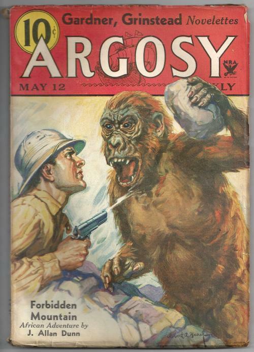 Argosy May 12 1934 Wild Gorilla Attack Cvr; E. S. Gardner
