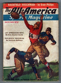 All-America Sports Magazine Jan 1936 Pulp Schaare Football Cvr; Ernie Phillips