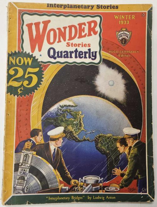 Wonder Stories Quarterly Winter 1933 Frank R. Paul Cvr; Ludwig Anton