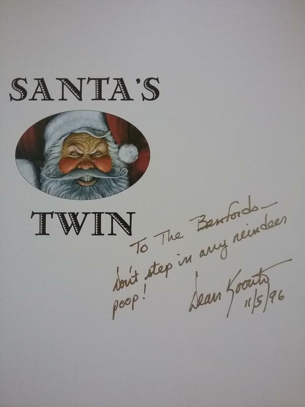 Santa's Twin by Dean Koontz (First Edition) Signed Presentation Copy